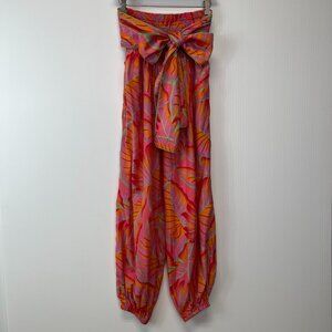 Farm Rio Pants Women Extra Small Boho Smock Tie 22x27.5 Flora Anthropologie Core